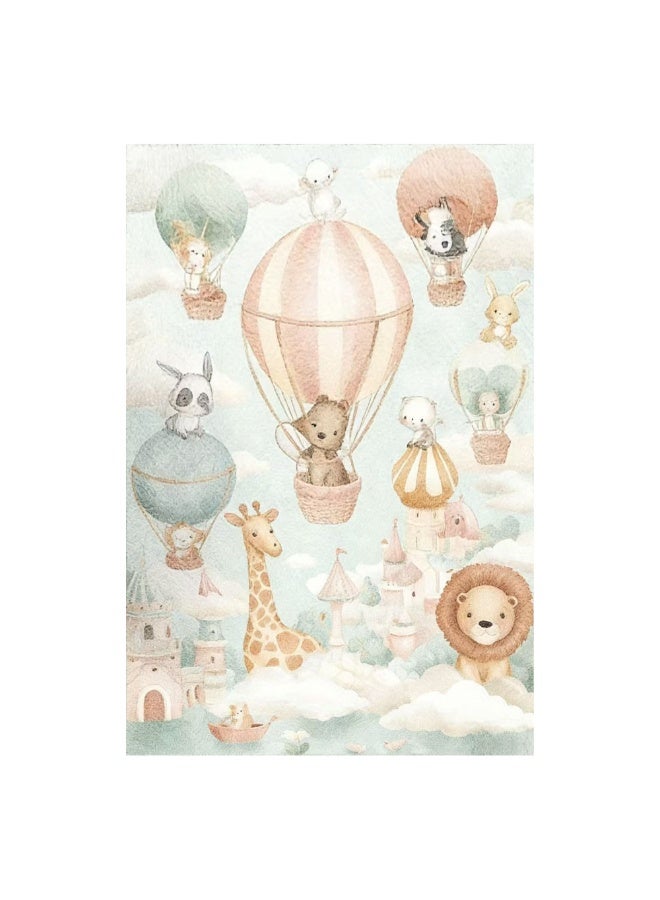 Factory Price Jungle Friends Cushion Play Mat Rug – Soft Padded Carpet with Non-Slip Backing, 160 x 200 cm - Image 1